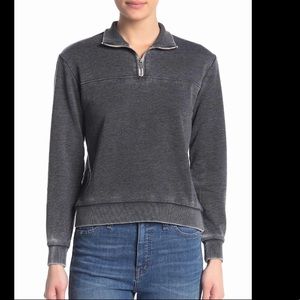 Alternative Burn Out Quarter Zip Sweatshirt